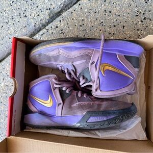 Nike Purple and Gold Sneakers